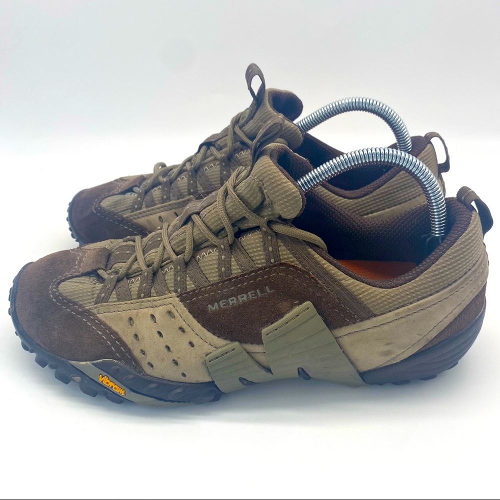Merrill Spin Brindle Vibram Hiking Shoes Men’s Size 9 Brown